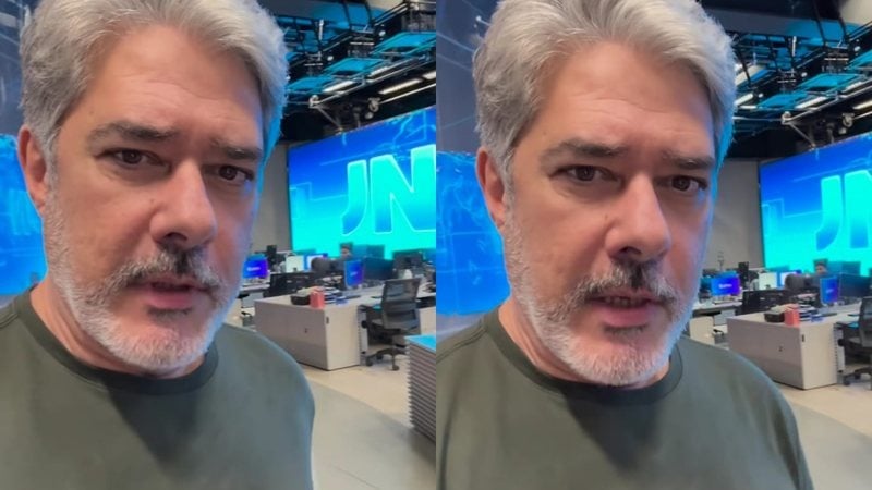 Imagem - 'Não tô matando serviço', diz William Bonner sobre ausência no Jornal Nacional; assista